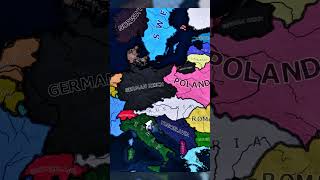 Hoi4 German Reich vs Austria War but Austria Annexed Hungary and Czechoslovakia Hoi4Timelapse hoi4 [upl. by Ahsyekat]