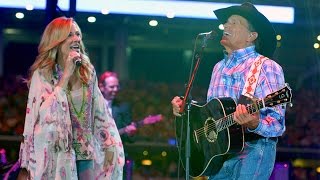 George Strait amp Sheryl Crow  quotHere For a Good Timequot Live 2014 [upl. by Shamus]