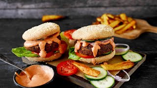 Quinoa Lentil Burgers Vegan and GlutenFree Veggie Burger [upl. by Ilegna738]