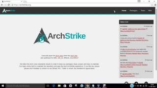 How to Install ArchStrike Security Layer on Arch Linux [upl. by Mchail]