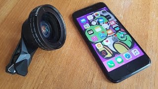 Best Wide Angle Clip On Lens For Iphone 7  Iphone 7 Plus  Fliptronikscom [upl. by Idola]