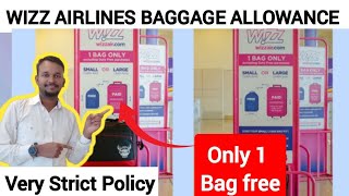 Wizz airlines baggage policy  How to check wizz airlines baggage allowance for international [upl. by Leiser898]