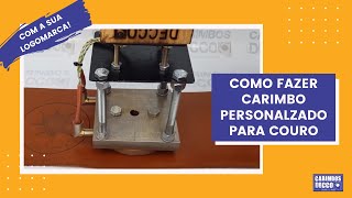 Carimbo para Couro Personalizado com Minha Logo Marca – Como fazer  Carimbos Decco [upl. by Ginelle]