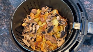 Air Fryer Potatoes And Mushrooms [upl. by Schenck]