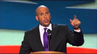 Newark Mayor Fires Up DNC Crowd [upl. by Phalan66]