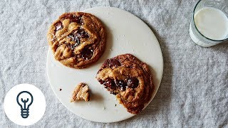 Ovenlys Secretly Vegan Salted Chocolate Chip Cookies  Genius Recipes [upl. by Eb]