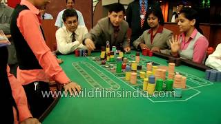 Casino in Pokhara Nepal roulette and blackjack gambling [upl. by Assetal]