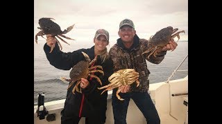 MASSIVE Dungeness CRAB Catch Clean Cook With UNDERWATER VIEW [upl. by Anahgem]