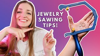 SAWING BASICS How to use jewelers saw frame Metalsmithing for beginners [upl. by Noryahs94]