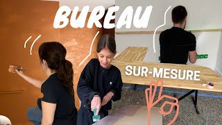 BUREAU SUR MESURE ET PEINTURE BICARBONATE  Ep 84 [upl. by Satsoc996]