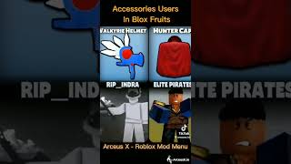 Accessories users in blox fruit [upl. by Tierza]