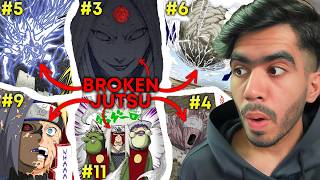 20 MOST BROKEN Naruto Jutsu Used Only Once 🔥  Daddy Vyuk [upl. by Ettenyar]