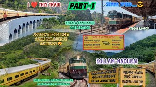 🚂KOLLAMCHENNAI EGMORE EXPRESS TRAIN VLOGPART1KollamSengottai Scenarios16102Dhamo Travlogs [upl. by Lehcem]