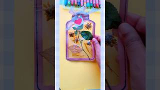 Dried flower decoration sheet  pressed flower bookmark diy craftideas bookmarkcraft shorts yt [upl. by Burk]