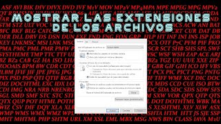 Como mostrar u ocultar las extensiones de los archivos en windows 10 [upl. by Noillid235]