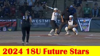 Future Stars Blue vs Future Stars Red Softball Highlights 2024 18U Future Stars Game [upl. by Arvie]