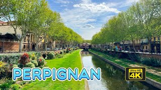 PERPIGNAN FRANCE 4K CITY CENTRE WALKING TOUR  WALK PERPIGNAN 2024 [upl. by Ednarb753]