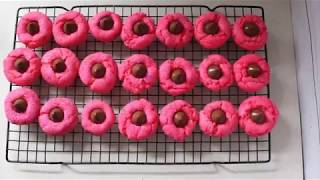 Valentines Day Hersheys Kiss Cookie Recipe [upl. by Klehm]