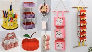 10 Best Out Of Waste Material Space Saving Ideas Recycling Craft Ideas [upl. by Christiane430]