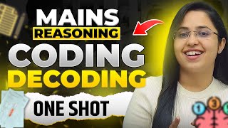 MAINS REASONING CODING DECODING for All Banking Exams  CODING DECODING One Shot  Smriti Sethi [upl. by Mannos]