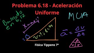 Física Tippens 618  Sección 63 Aceleración Uniforme [upl. by Aiciruam237]