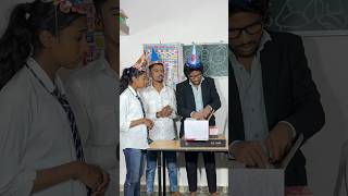 Andha ka cake Teacher birthday 🥹🎂badal official trending emotional ytshorts [upl. by Neelrahc]