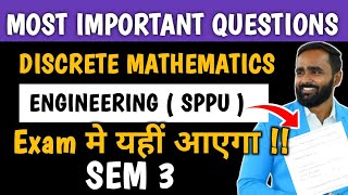 Most Important Questions of Discrete MathematicsSPPUSEM3PRADEEP GIRI SIR [upl. by Lane]