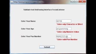 How to Accept Only Numbers From JTextfield in Java Swing  Intact Abode [upl. by Laeahcim]