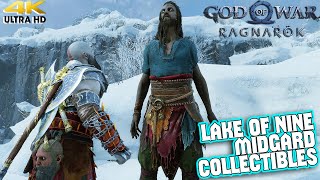 God of War Ragnarok  Lake of Nine All Collectibles MIDGARD [upl. by Darce]