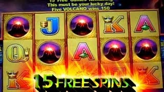 15 Free Spins  Big Win on Island Chief  5c Aristocrat Video Slot [upl. by Tobiah]