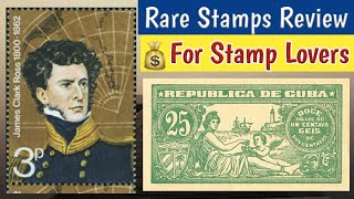 Rare Valuable Stamps Review For Stamp Lovers  Postage Stamps From Cuba amp The World [upl. by Isidoro]