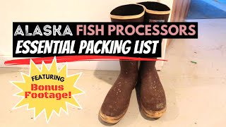 ALASKA SEAFOOD PROCESSOR PACKING LIST  Everything You Need to Get Through the Season Successfully [upl. by Efinnej]