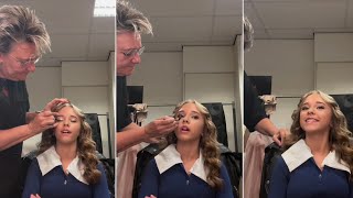 Emma Kok throwback to the get ready process for the Musical Awards [upl. by Kcirdor]