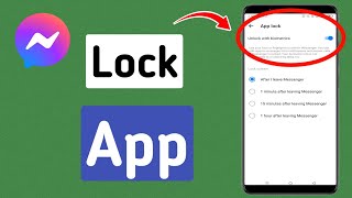 How to Lock Messenger App  Lock Messenger App [upl. by Aioj]