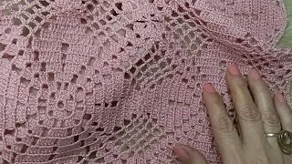 Muestra cuadrado a crochet para mantel o colcha súper fácil [upl. by Whatley497]