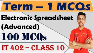 Electronic Spreadsheet Advanced Class 10 MCQs  IT 402 MCQs for Term 1  Electronic Spreadsheet MCQs [upl. by Billmyre]