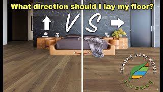 Determining the direction to layinstall Hardwood Laminate or Luxury Vinyl Plank flooring [upl. by Yaya]