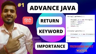 quotAdvance Java quot Return Keyword Importance  Hindi [upl. by Jennee]