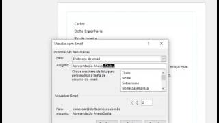 Como criar Mala direta com arquivo em anexo pdf word exel [upl. by Noid]