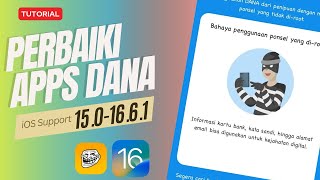 Tutorial Aplikasi DANA di iPhone Semi Jailbreak Fix 100 [upl. by Anawd]