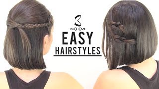 10 FAUX BRAIDED SHORT HAIRSTYLES Tutorial  Milabu [upl. by Darya]