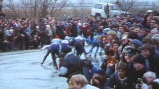 Elfstedentocht 13e 1985 winnaar Evert van Benthem [upl. by Jotham940]