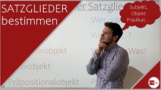 SATZGLIEDER bestimmen Subjekt Objekt Prädikat [upl. by Nadab138]