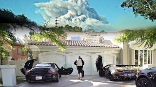 FaZe House California WILD FIRE EVACUATION [upl. by Odnolor]