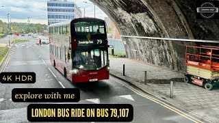 🚌🌤️ London Bus Ride Adventure From Stonebridge Park to High Barnet ☀️🚏 [upl. by Leiad]