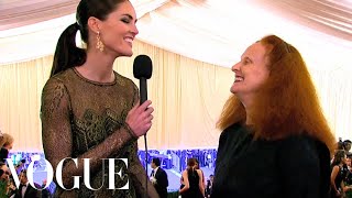 Grace Coddington Hopes to See Real Punks  Vogue  Met Gala [upl. by Nale]