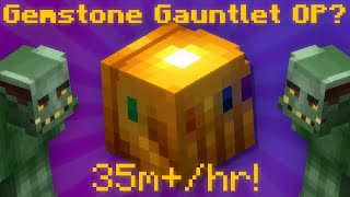 Gemstone Gauntlet OP 35mhr Mining Alpha Hypixel Skyblock News [upl. by Nytsirhc]