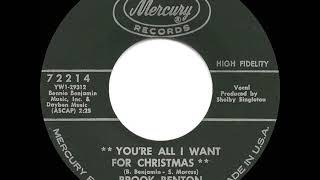 1963 Brook Benton  You’re All I Want For Christmas [upl. by Llezo]