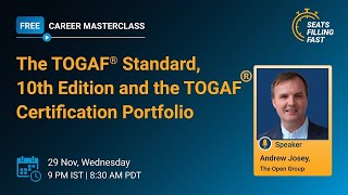 🔥Career Masterclass TOGAF® Standard 10th Edition amp the TOGAF® Certification Portfolio  Simplilearn [upl. by Anelaj]