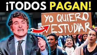 💥ARGENTINA DEJARÁ DE PAGARLE LA UNIVERSIDAD A LOS EXTRANJEROS [upl. by Normalie]